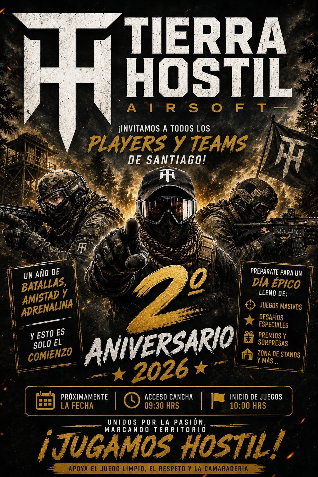 Afiche oficial Aniversario Tierra Hostil