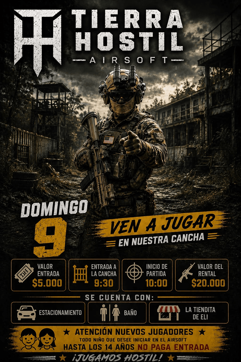 Afiche oficial Tierra Hostil 2.0